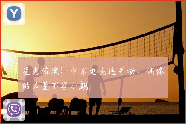 星光璀璨!中东电竞选手榜,偶像的力量不容小觑